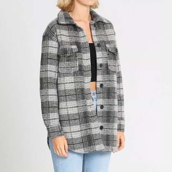 Joie Plaid Shirt Jacket Shacket S Relaxed Fit Coastal Old Money Quiet Luxury - Picture 3 of 8